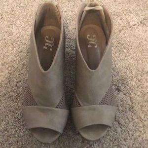 Gray Platform Heels